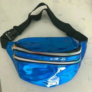 Holographic blue neon Fanny pack